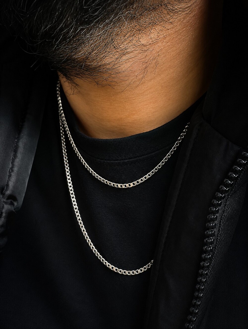.925 Silver 3mm Micro Cuban Link Necklace